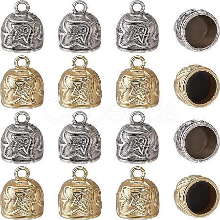 Tibetan Style Alloy Cord Ends TIBEP-CA0001-01-NR-1