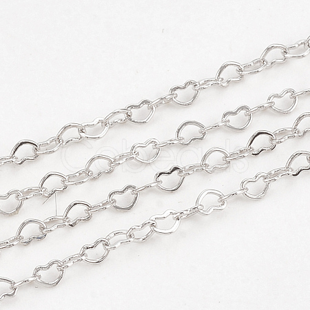 Brass Heart Link Chains CHC-S004-09P-1