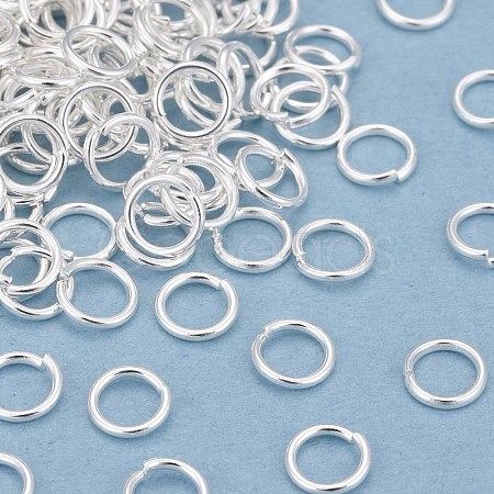 Rack Plating Brass Open Jump Rings KK-O139-18G-S-1