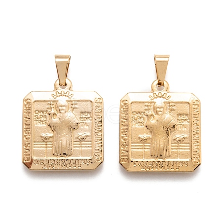 304 Stainless Steel Pendants STAS-J036-056B-G-1