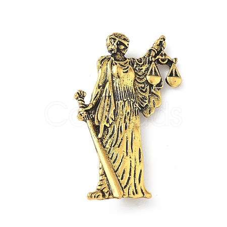 Lady Justice Alloy Brooch JEWB-K039-08AG-1
