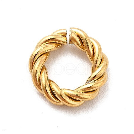 Ion Plating(IP) 304 Stainless Steel Open Jump Rings STAS-F282-06G-1