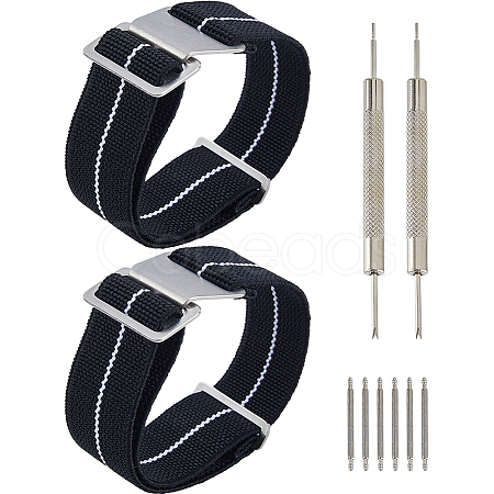 Nylon Watch Bands AJEW-WH0643-117A-1
