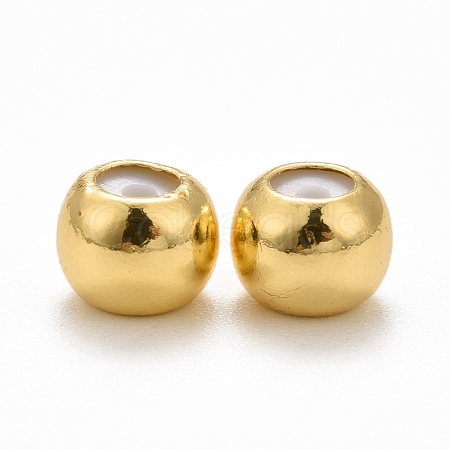 Rack Plating Brass Beads KK-C237-03C-1