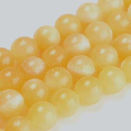 Natural Topaz Jade Beads Strands G-E266-11A-12mm-1