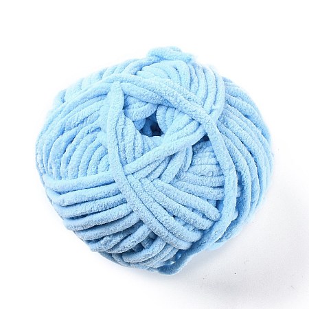 Bulky Soft Polyester Crocheting Knitting Yarn for Scarf OCOR-G009-03R-1