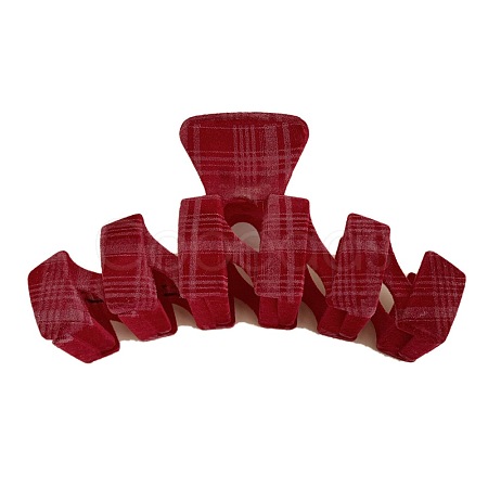 Korean Plaid Velvet Clip PW-WGD4141-10-1