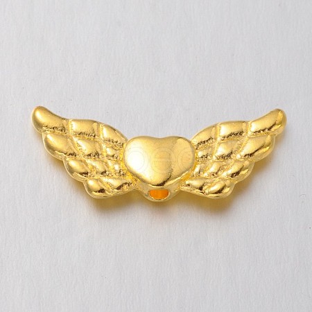 Tibetan Style Alloy Angeltee Beads TIBEB-5494-G-NR-1