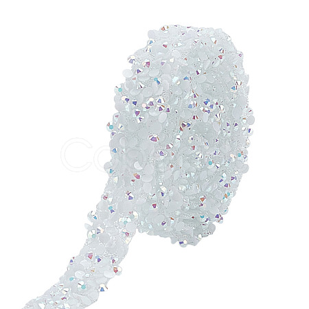 Glitter Resin Hotfix Rhinestone DIY-WH0622-417A-1