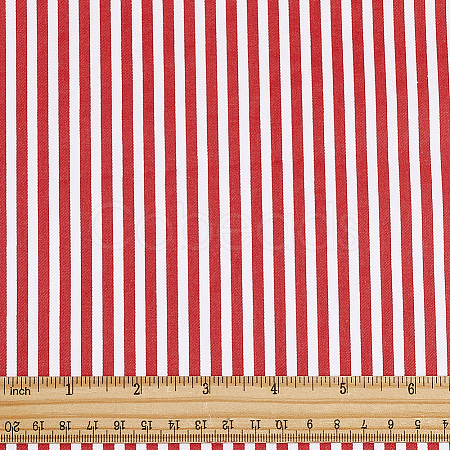 Cotton Fabric with Strip Pattern DIY-PH0037-96C-1