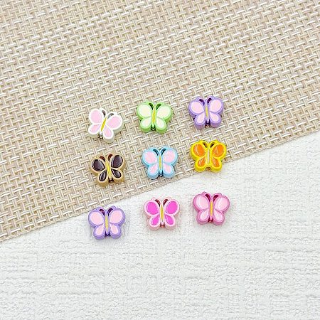 Baking Paint Alloy Enamel Beads FIND-G092-02A-1