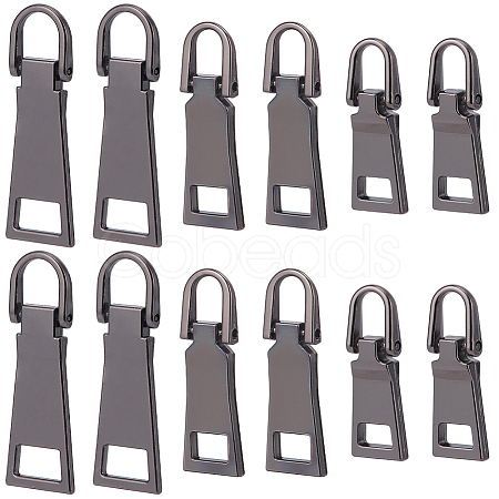 18Pcs 3 Styles Alloy Zipper Pull Tabs FIND-CY0001-83B-1