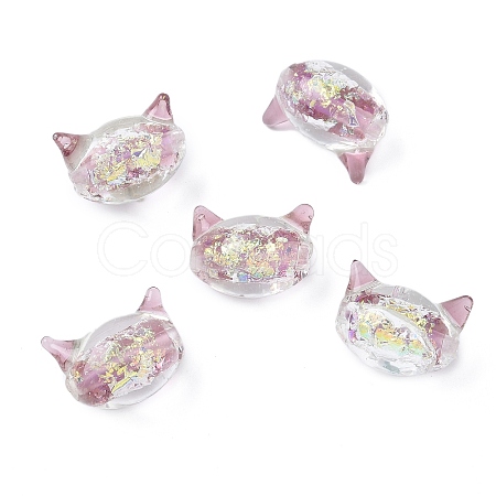 Handmade Foil Lampwork Beads FOIL-Z002-01A-1