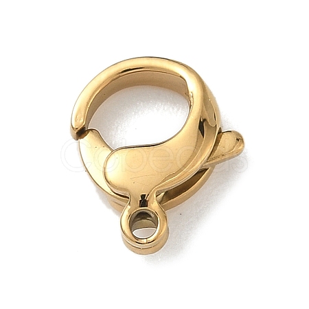 304 Stainless Steel Lobster Claw Clasps Ion Plating(IP) LS-STAS-P423-06G-1