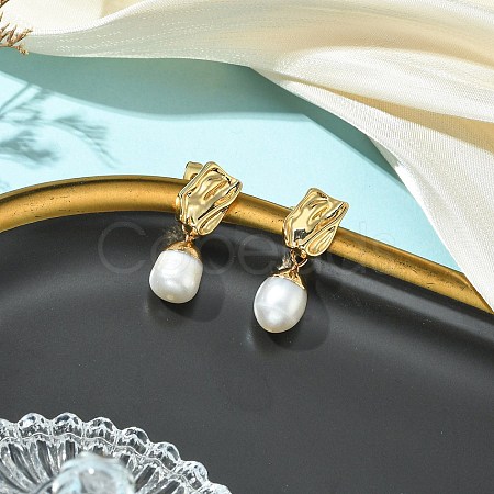 304 Stainless Steel Stud Dangle Earrings EJEW-JE07240-03-1