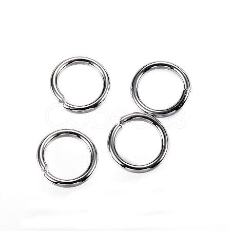 Tarnish Resistant 304 Stainless Steel Open Jump Rings STAS-D448-098P-7mm-1