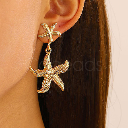 304 Stainless Steel Dangle Stud Earrings FS-WG5CF4C-01-1