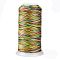 Segment Dyed Round Polyester Sewing Thread, for Hand & Machine Sewing, Tassel Embroidery, Yellow Green, 12-Ply, 0.8mm, about 300m/roll