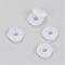 Rubber O Rings, Donut Spacer Beads, Fit European Clip Stopper Beads, Clear, 6x2mm