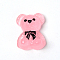 Acrylic Cabochons, for Nail Art Studs and Nail Art Decoartion Accessories, Bear, Pink, 1.95x1.5x0.8cm