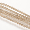 Imitation Austrian Crystal 5301 Bicone Beads, Faceted Glass Beads Strands, BurlyWood, 6x6mm, Hole: 1.2mm, about 44~47pcs/strand, 24.5~25cm