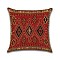 Square Cotton Linen Pillow Covers, Persian Style Pattern Cushion Cover, for Couch Sofa Bed, Square, without Pillow Filling, Dark Red, 450x450mm