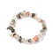 Unisex Chip Natural Gemstone Beaded Stretch Bracelets, Inner Diameter: 1-3/4~2 inch(4.5~5cm)