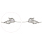 Brass Micro Pave Clear Cubic Zirconia Fishtail Head Pins, for Baroque Pearl Making, Platinum, 36x14mm