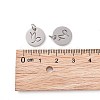 Non-Tarnish 304 Stainless Steel Charms STAS-Q201-T445-10S-4