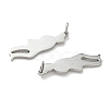 304 Stainless Steel Pendants STAS-P423-03P-2