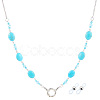 Acrylic Oval Beads Eyeglass Chains AJEW-CN0006-71A-1