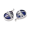 Natural Lapis Lazuli Pendants X-G-G900-01P-02-3
