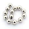 Tarnish Resistant Electroplate 304 Stainless Steel Ball Chains CHS-L001-10mm-P-2