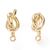 Brass Stud Earring Findings KK-F820-43G-1