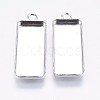 Tarnish Resistant 304 Stainless Steel Pendant Cabochon Settings STAS-I069-36-1