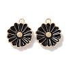 Alloy Enamel Pendants ENAM-O001-07E-G-1