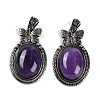 Natural Amethyst Pendants G-I370-09AS-07-1