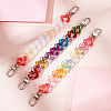 6Pcs 3 Styles Heart Acrylic Boot Strap Chains FIND-GO00002-4
