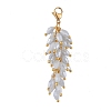 Electroplate Glass Cluster Beads Pendants HJEW-JM00372-2