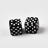 Opaque Acrylic Beads SACR-WH0008-25B-2