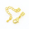 Golden Brass Chain Extender X-KK-A087-G-NR-2