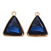 Faceted Glass Pendants PALLOY-N167-02-01LG-RS-1