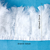 Rooster Hackle Feather Trim Fringe OCOR-WH0057-15-2