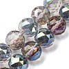 Transparent Electroplate Glass Beads Strands EGLA-N002-34G-F05-1