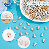 420Pcs 2 Colors CCB Plastic Beads CCB-PA0001-24-6
