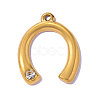 304 Stainless Steel Rhinestone Pendants STAS-OY016-43G-1