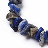 Natural Lapis Lazuli Chip Beads Stretch Bracelets BJEW-JB05765-06-2