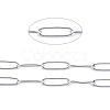 Tarnish Resistant 304 Stainless Steel Paperclip Chains CHS-F010-01C-P-01-1