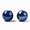 Glazed Porcelain Round Beads PORC-S489-8mm-05-3