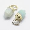 Natural Amazonite Pointed Charms G-G720-12-G02-2